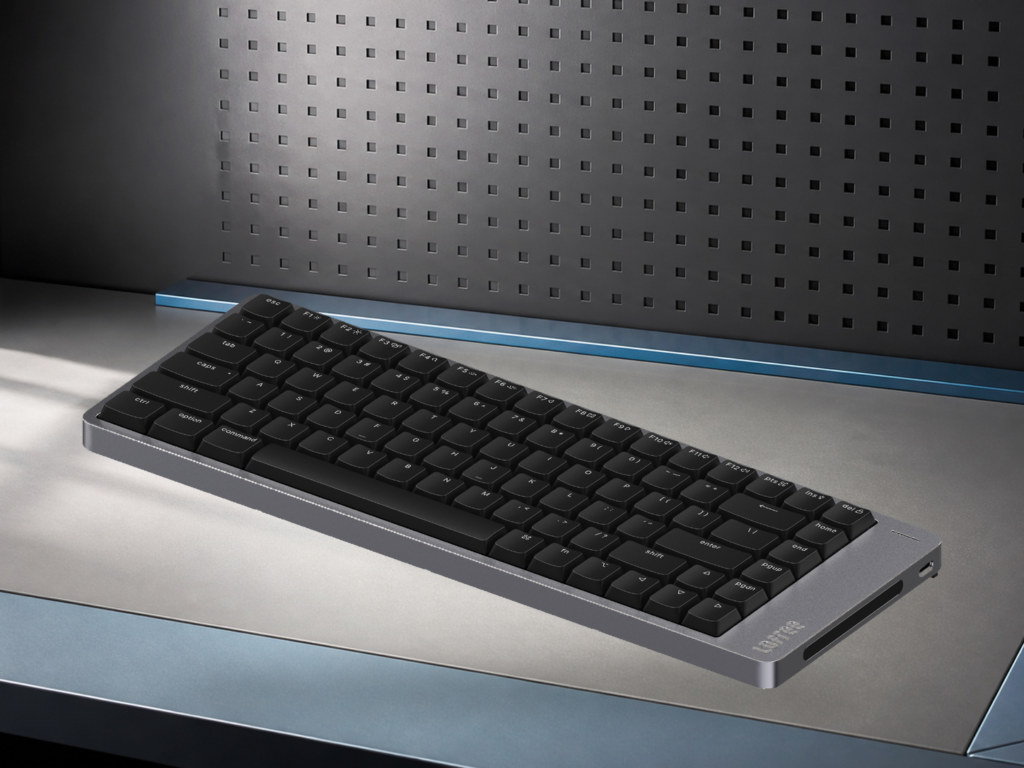 Lofree Flow 2 low-profile mechanical keyboard in a restrained desk setting