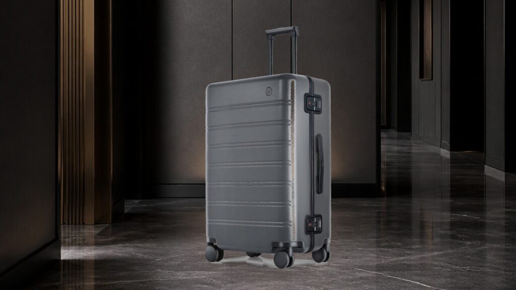 Three NINETYGO carry-on suitcase architectures arranged for comparison
