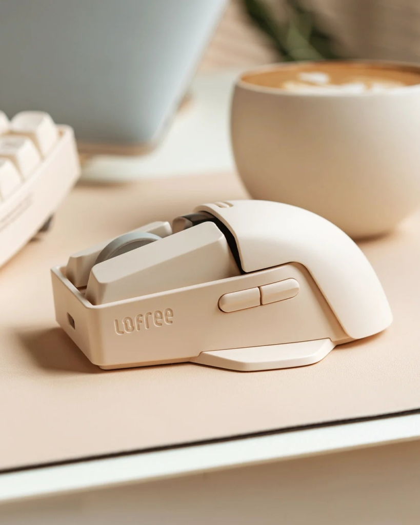 Lofree Touch PBT wireless mouse in an official lifestyle scene